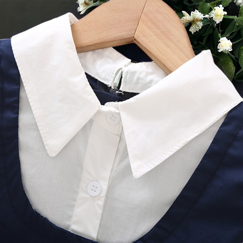 Suvised noorte tüdrukute kleidid Koolivormirõivad Preppy Teismelised Beebiriided Lühikeste varrukatega Laste Kostüümid 6 7 8 10 11 13 aastat