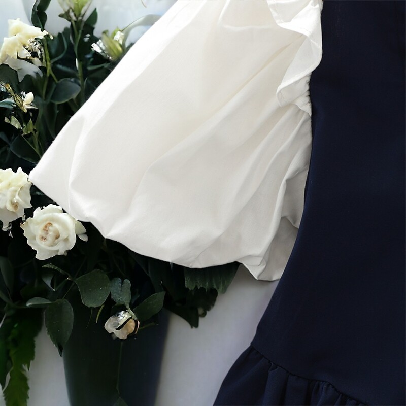 Suvised noorte tüdrukute kleidid Koolivormirõivad Preppy Teismelised Beebiriided Lühikeste varrukatega Laste Kostüümid 6 7 8 10 11 13 aastat