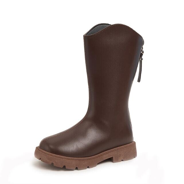 Zimske dječje modne čizme Nove jesenske čizme za djevojčice Duge čizme za snijeg Zip Ležerne dječje školske cipele Kožne dječačke tople čizme Tenisice