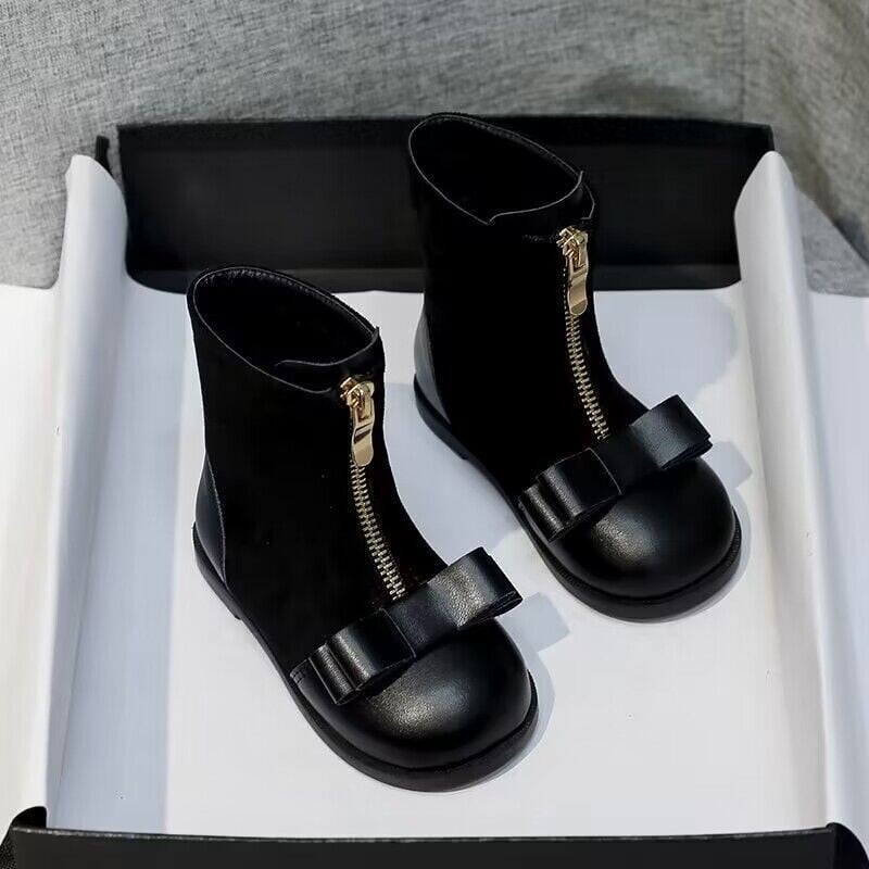 Cizme pentru copii pentru fete băieți pantofi toamnă iarnă cizme noi din piele pentru bebeluși la modă pentru copil mic Copii iarnă prințesă cizme la jumătatea gambei