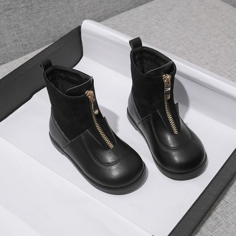 Cizme pentru copii pentru fete băieți pantofi toamnă iarnă cizme noi din piele pentru bebeluși la modă pentru copil mic Copii iarnă prințesă cizme la jumătatea gambei