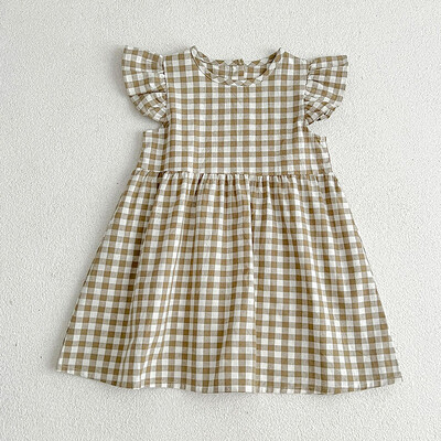 Suviste laste beebitüdrukute varrukateta võrkkleit uutele lastele beebitüdrukutele armas armas printsess lasteriiete kleit