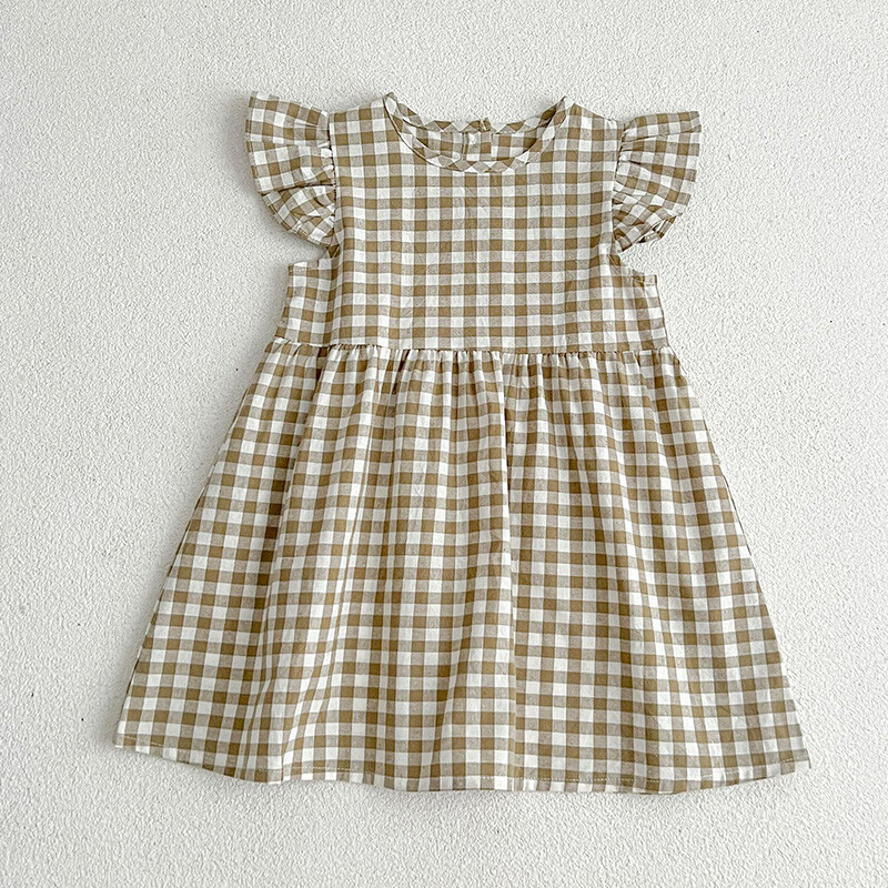 Suviste laste beebitüdrukute varrukateta võrkkleit uutele lastele beebitüdrukutele armas armas printsess lasteriiete kleit