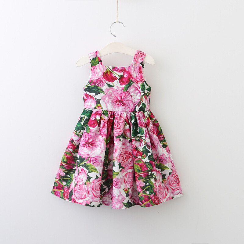 Suvel uued lapsed Printsess lühikeste varrukatega kleit armsad tüdrukute riided hommikumantel imikutele peoõhtu tüdrukute kleidid elegantsed