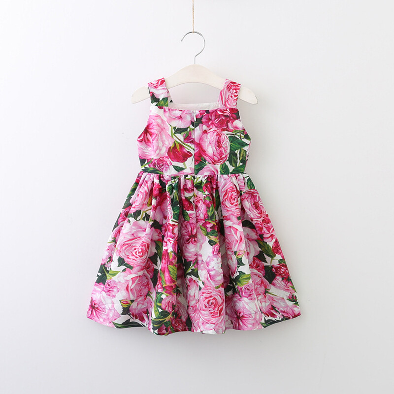 Suvel uued lapsed Printsess lühikeste varrukatega kleit armsad tüdrukute riided hommikumantel imikutele peoõhtu tüdrukute kleidid elegantsed