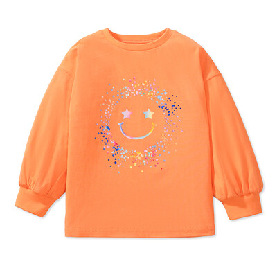 Little Maven Sügis-Euroopa Ameerika Beebid Tüdrukud Armsad Topid Lasteriided Multifilmitähed Naeratus T-särgid Printsessi Tüdruku Pluus