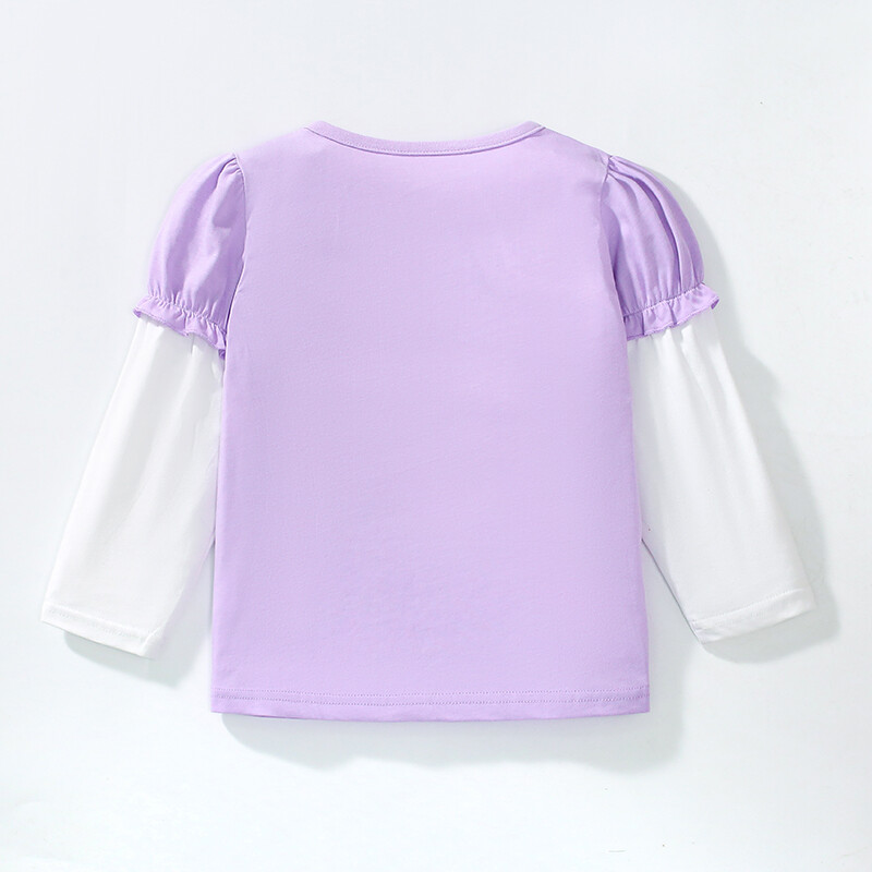 Little maven Lasteriided Sügis armsad liblikas topsid Puuvillased Beebi Tüdrukud Riided Tikand Multikad Hiir pikkade varrukatega T-särgid