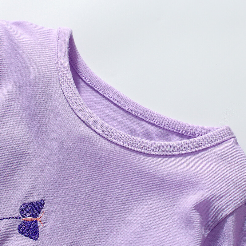 Little maven Lasteriided Sügis armsad liblikas topsid Puuvillased Beebi Tüdrukud Riided Tikand Multikad Hiir pikkade varrukatega T-särgid