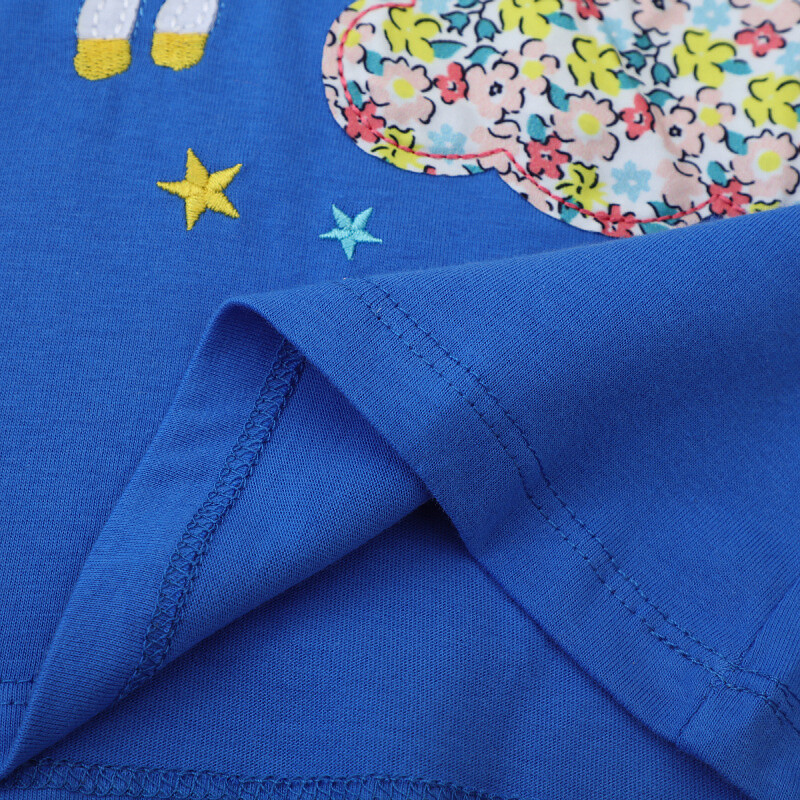 Jumping Meters 2-7T Majice dugih rukava za djevojčice Životinje Vez Dječja Jesen Proljetna Dječja odjeća Modne majice za malu djecu Majice