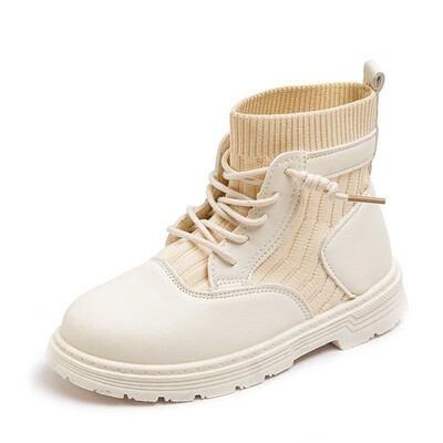 Sügisesed laste mustad sokid Kingad Girlish Talv 2020 Printsessile Lastejalatsid Tüdrukutele Saapad Nahkkool 3 4 5 6 9 12 aastat