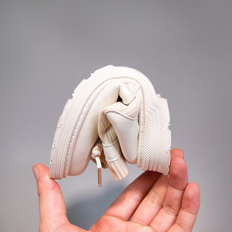 Sügisesed laste mustad sokid Kingad Girlish Talv 2020 Printsessile Lastejalatsid Tüdrukutele Saapad Nahkkool 3 4 5 6 9 12 aastat