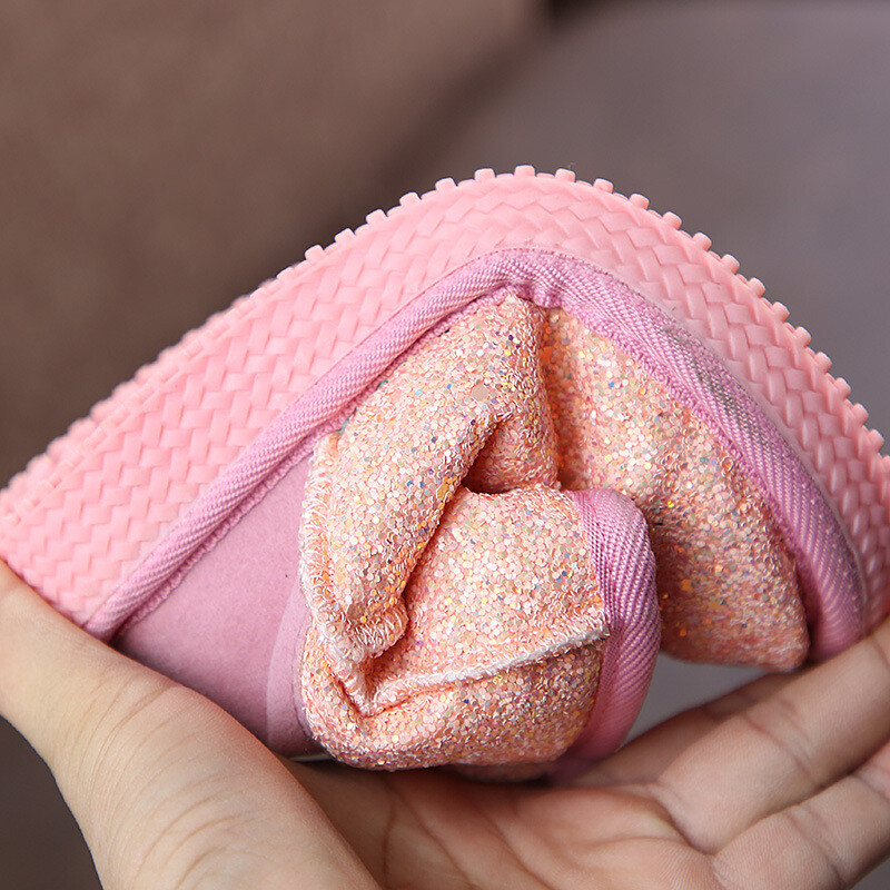 Dječje kožne čizme za djevojčice, dječje tople plišane čizme za snijeg, modne šljokice, cipele za djevojčice 3 4 5 6 7 8 9 10 11 12 godina