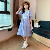 Novo 2022. Ljetne haljine za djevojčice, dječje ležerne party Princess duge haljine Kostimi Dječja odjeća Vestidos Teen 6 8 10 12 14 Years