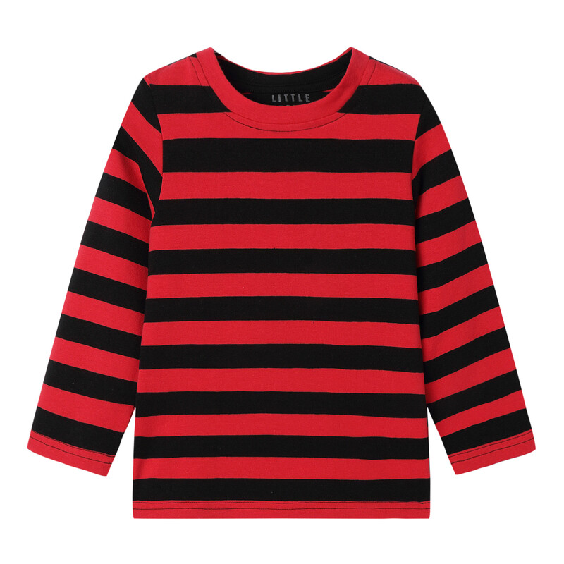 Mudkingdom T-shirt majica za dječake i djevojčice, majica s dugim rukavima na pruge za djecu, majica s O-izrezom, prugaste majice, dječja odjeća, moda