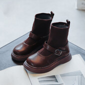 Dječje jesenske crne cipele za djevojčice Školske gležnjače Čarape Dječje sportske čizme 2022 Modne tenisice 3 4 5 6 7 8 9 10 11 12