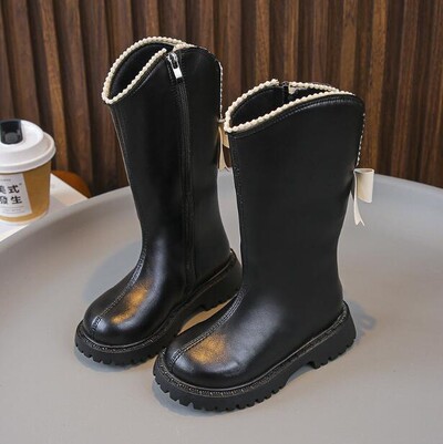 Tüdrukutele pikad saapad Printsessi nahast lumesaapad lastele Chelsea moesaapad Chilren lumespordijalatsid Laste tossud tüdrukutele