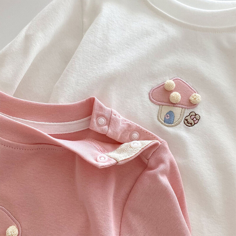 T-särk Tüdrukutele Pikkade varrukatega Puuvillane Kevad-Sügis Lapsed Riided Mood Väikelaste Topid T-särgid