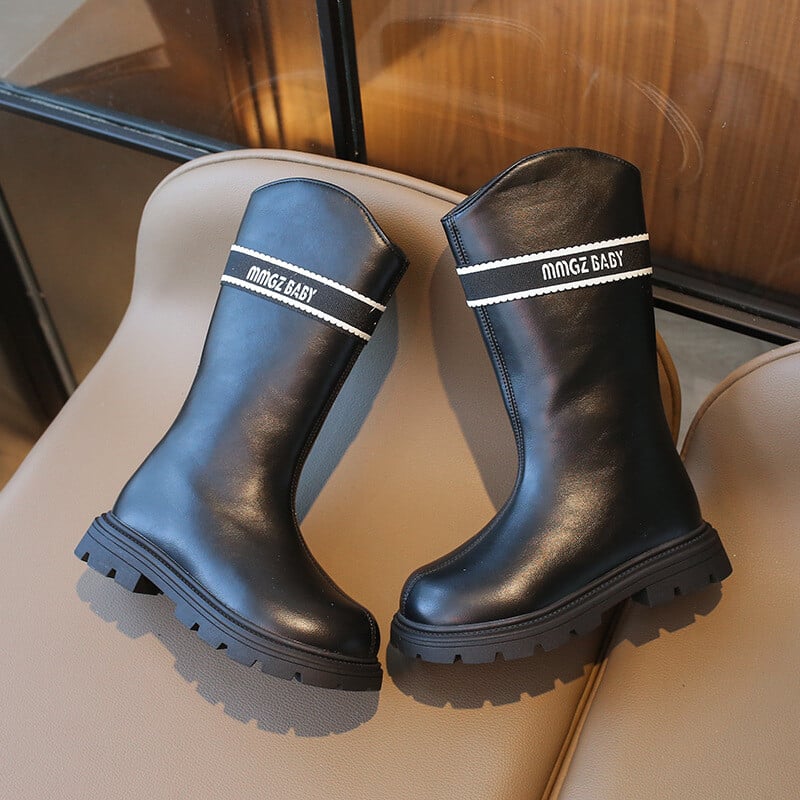 Moda Fete Cizme 2024 Toamna Iarnă Noua Copii Cizme Lungi Călduți Cizme înalte Pantofi Prințesă Copii Pluș Pantof la modă Zapatos Niña