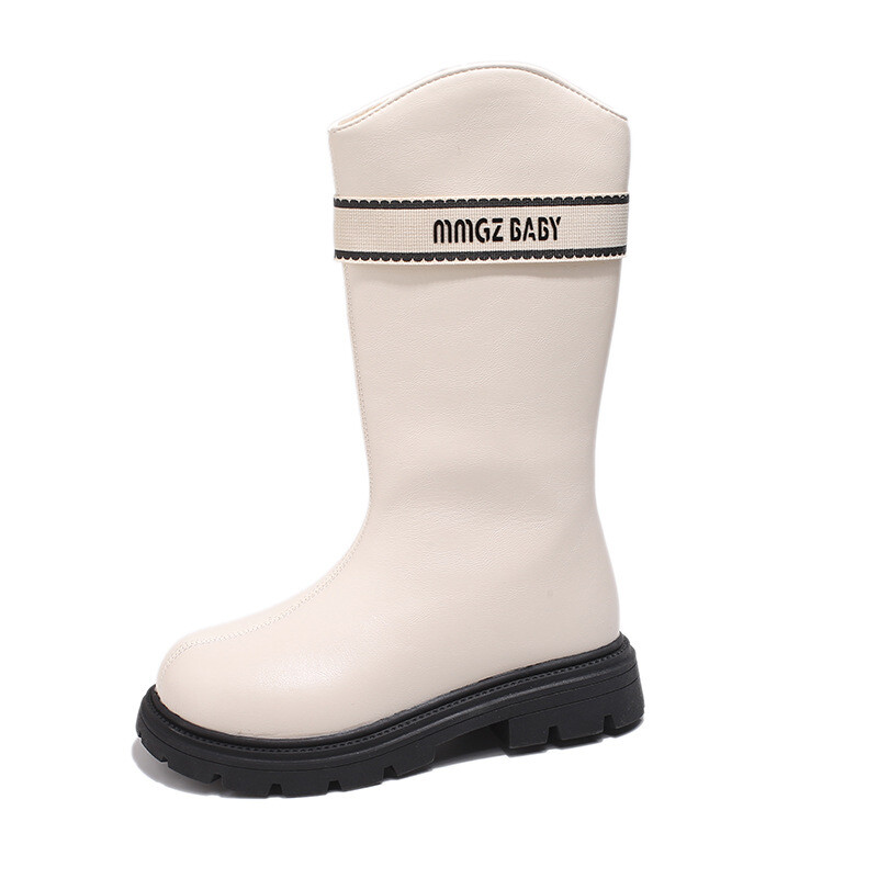 Moda Fete Cizme 2024 Toamna Iarnă Noua Copii Cizme Lungi Călduți Cizme înalte Pantofi Prințesă Copii Pluș Pantof la modă Zapatos Niña