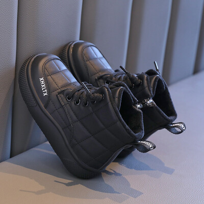 2024 Νέες κοντές μπότες για κορίτσια μονόχρωμες μπότες για αγόρια με φερμουάρ στο πλάι ραψίματος Drop Shipping Παιδικές μπότες Chelsea Αθλητικά παπούτσια κορεατικού στυλ