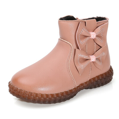 Jesen Zima Tople plišane čizme za djevojčice Dječje čizme za snijeg Dječje zimske čizme Cipele za princeze crvene ružičaste 2 3 4 5 6 7 8 9 10T