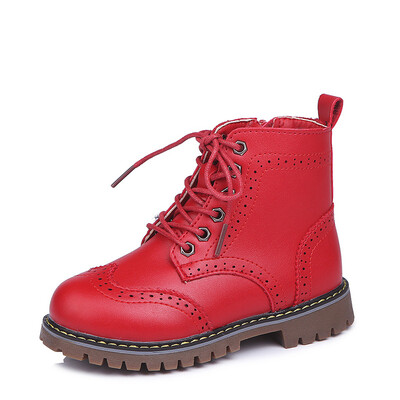 Zimske dječje čizme 2024. Kožne cipele za djevojčice Jednobojne modne dječje gležnjače Neklizajuće čamce Tople cipele za dječake Djevojčice Dječje tenisice