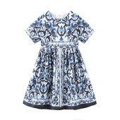 Нов дизайн Детски рокли за момичета Дрехи без ръкави Детски дрехи Рокля на принцеса Лятна рокля за бебе момиче 2-10 г.