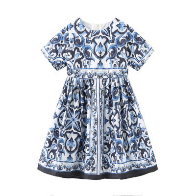 Нов дизайн Детски рокли за момичета Дрехи без ръкави Детски дрехи Рокля на принцеса Лятна рокля за бебе момиче 2-10 г.