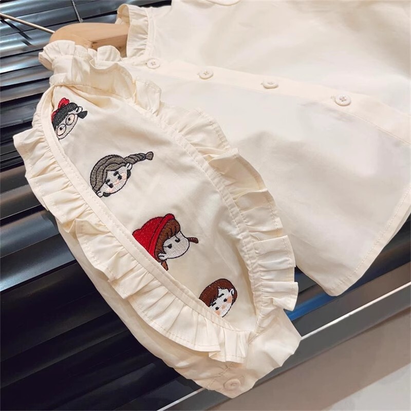 Djevojčice Košulje Kaputi Proljeće Jesen 2024. Dječje Pamučne jakne za djevojčice Slatka gornja odjeća Dječja odjeća Topovi za malu djecu od 2 do 7 godina