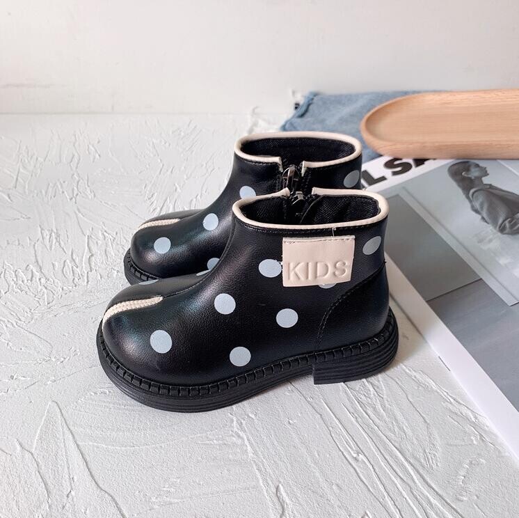 Korea versioon, lastesaapad, 2024. aasta sügistalvine moesuund Ehtsast nahast laste lukuga kingad, libisemisvastased tüdrukute saapad