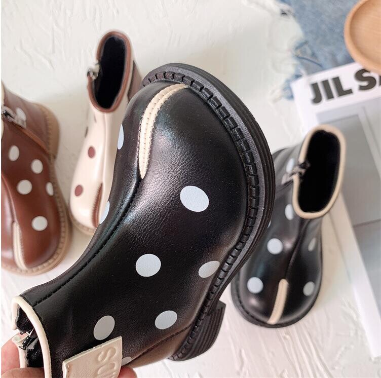 Korea versioon, lastesaapad, 2024. aasta sügistalvine moesuund Ehtsast nahast laste lukuga kingad, libisemisvastased tüdrukute saapad