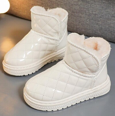 Talvine Uued Lapsed Veekindlad Lumesaapad Korea stiilis Poistele Tüdrukutele Nahast Saapad Poistele Tüdrukutele Palus karusnahast Soojad Lumejalatsid Tossud