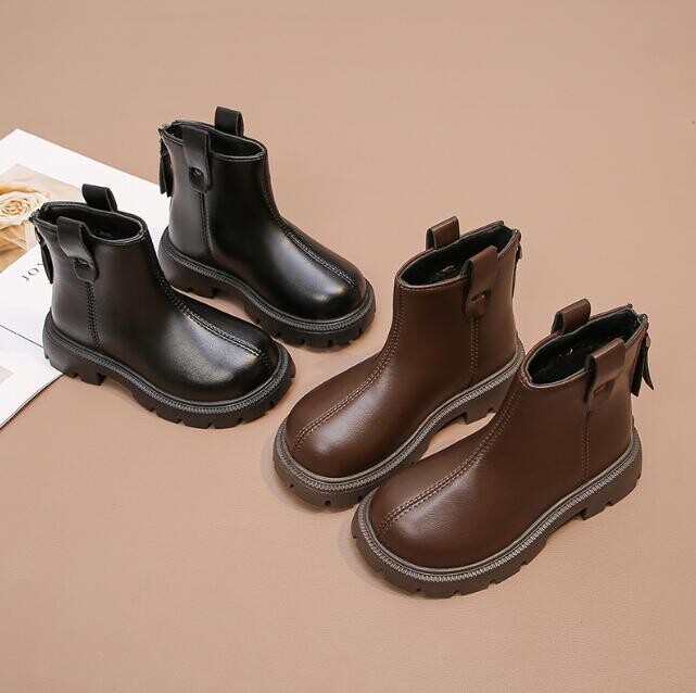 Noua Toamnă Copii Cizme din piele Pantofi pentru băieți Ghete de modă pentru copii Cizme de zăpadă pentru bebeluși Pantofi sport de iarnă pentru fete