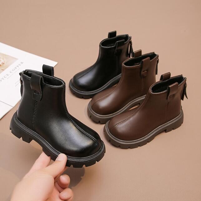 Noua Toamnă Copii Cizme din piele Pantofi pentru băieți Ghete de modă pentru copii Cizme de zăpadă pentru bebeluși Pantofi sport de iarnă pentru fete