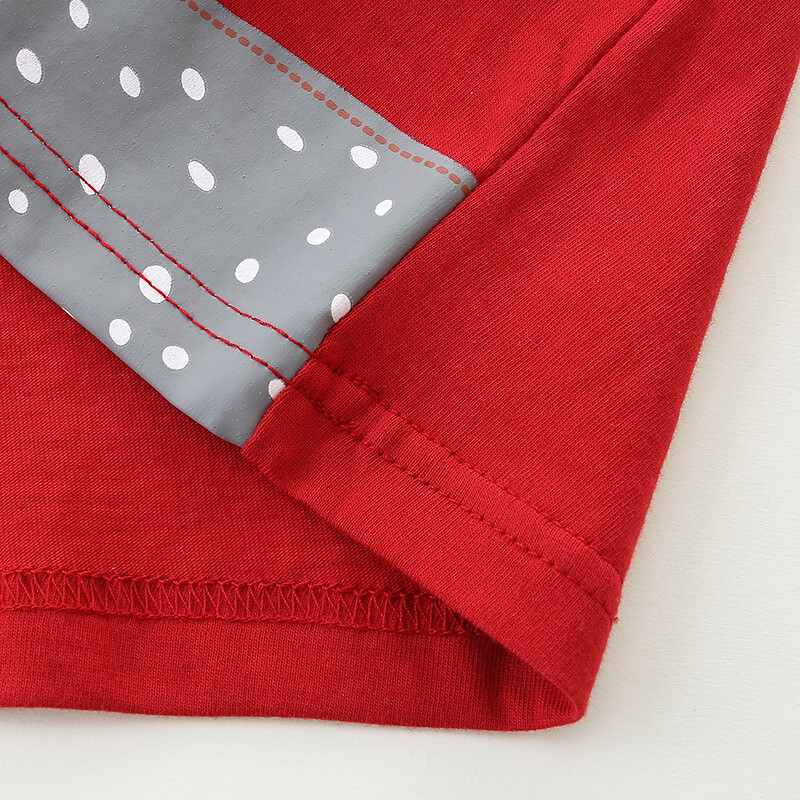 Little Maven Bebeluși Fetițe Haine pentru copii Îmbrăcăminte pentru copii Toamna 2024 Tricou cu mâneci lungi de cerb din desene animate Topuri din bumbac de primăvară