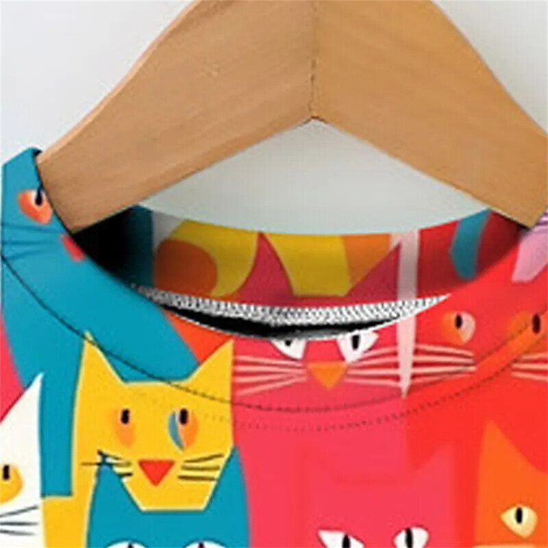 Korejska dječja odjeća, jesen 2023., šarene majice kratkih rukava za djevojčice od 2 do 8 godina, modne dječje majice za djevojčice s dugim rukavima