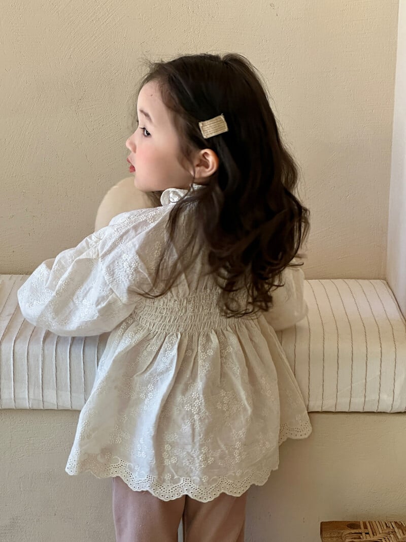 deer jonmi 2024 primăvară nou stil coreean pentru copii mici bluze cu broderie din dantelă bluze cu mâneci felinare topuri pentru copii cămăși prințesă