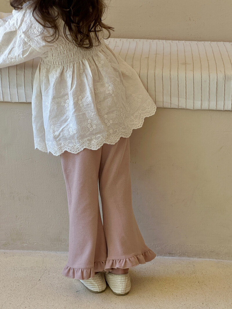 deer jonmi 2024 primăvară nou stil coreean pentru copii mici bluze cu broderie din dantelă bluze cu mâneci felinare topuri pentru copii cămăși prințesă