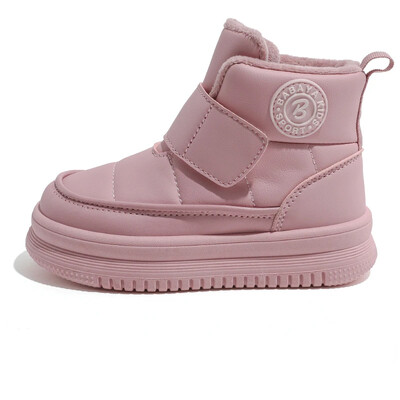 Babaya laste puuvillased kingad, tüdrukute lumepuuvillased plüüsis lühikesed saapad, talv 2023 uued poiste puuvillased lumesaapad lastele