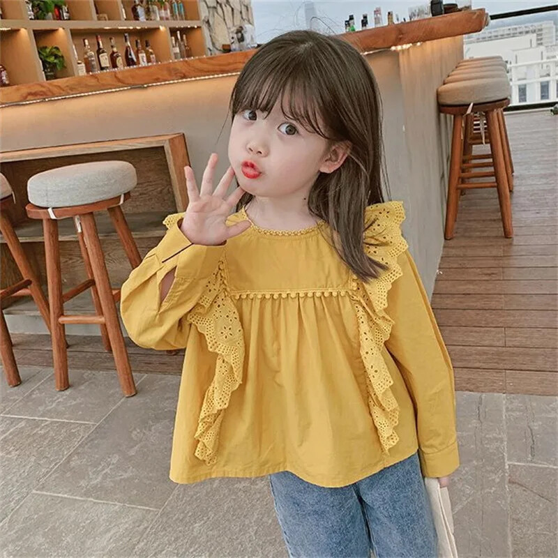 Naiste kevad/sügis pitssärk Stiilne beebisärk Laste 2024. aasta uus mudel Korea versiooni nukk