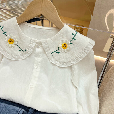 Djevojčice, bebe, dječja bluza, kaput, jakna, gornja odjeća, 2024. suncokret, proljeće, jesen, košulje, pamuk, pokloni, zabava na plaži, školska dječja tkanina