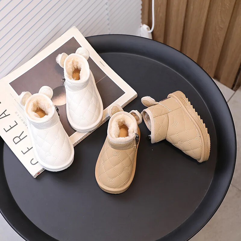 Beebi lumesaapad Laste puuvillased kingad Beebi väikelaste kingad puuvillased saapad tüdrukutele mõeldud talvejalatsid Laste käepidemed Bota poisslapse kingad