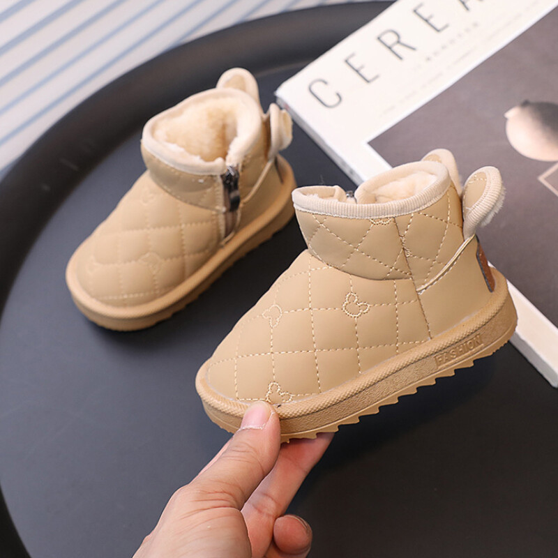 Beebi lumesaapad Laste puuvillased kingad Beebi väikelaste kingad puuvillased saapad tüdrukutele mõeldud talvejalatsid Laste käepidemed Bota poisslapse kingad