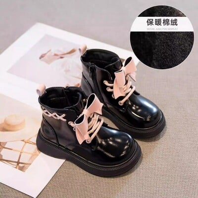 Tüdrukute saapad 2023 Beebikingad kitkutud lühikesed saapad Printsessi puuvillased talvekingad Moodsad угги Женские Зимние Roupa Infantil Menina 신발