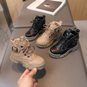 Poiste nahast saapad Beebi kingad tüdrukutele lühikesed saapad tüdrukutele pahkluusaapad platvormsaapad talvekingad tüdrukule Botas Para Niñas