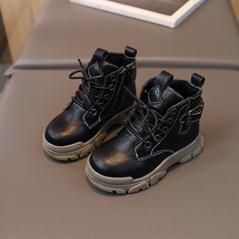 Poiste nahast saapad Beebi kingad tüdrukutele lühikesed saapad tüdrukutele pahkluusaapad platvormsaapad talvekingad tüdrukule Botas Para Niñas