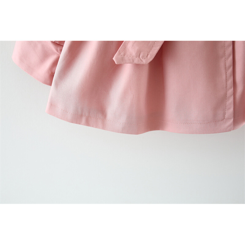 Trenci pentru fată, pentru copii, primăvară, drăguț, jachetă lungă 2024 pentru copii noi, kaki, îmbrăcăminte exterioară casual pentru bebeluși, kaki, la modă.