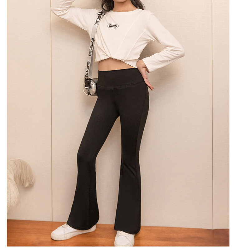 Laste alussärgid kevadeks ja suveks, tüdrukud, kellel on õues kandmiseks laienevad püksid, spordisäärised, elastsed säärised