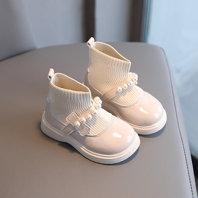 Mood Laste vabaajajalatsid Pehme põhjaga printsessi lühikesed saapad Tüdrukute jalanõud Mugavad libisevad jalanõud kõndimiseks