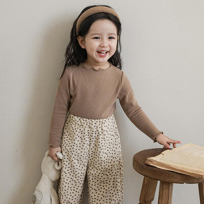 Vintage tüdrukute pitsist särk Kevadsügisene pikkade varrukatega puuvillane soonikuga lastesärk väikelastele Tüdrukute riided Lastetopsid Välirõivad 2-8a